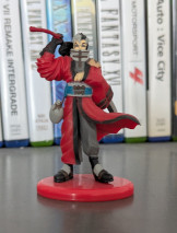 A very small figure of Auron